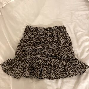 Blue Blush Trendy Cheetah Mini Skirt- Small